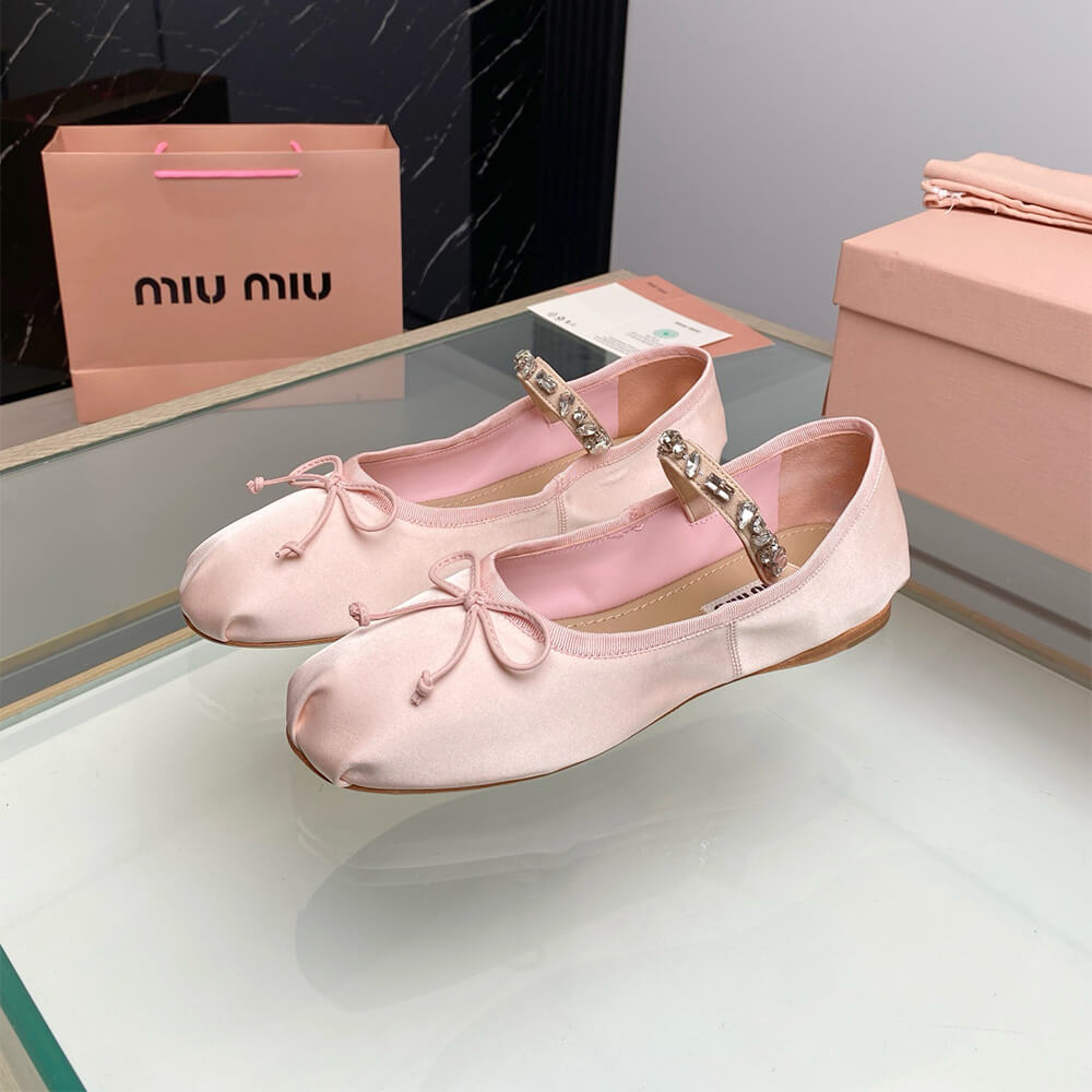 MiuMiu Satin ballerinas